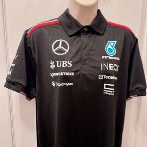 Official Formula 1 Merch Mercedes Team Polo Shirt - size Medium. Never worn